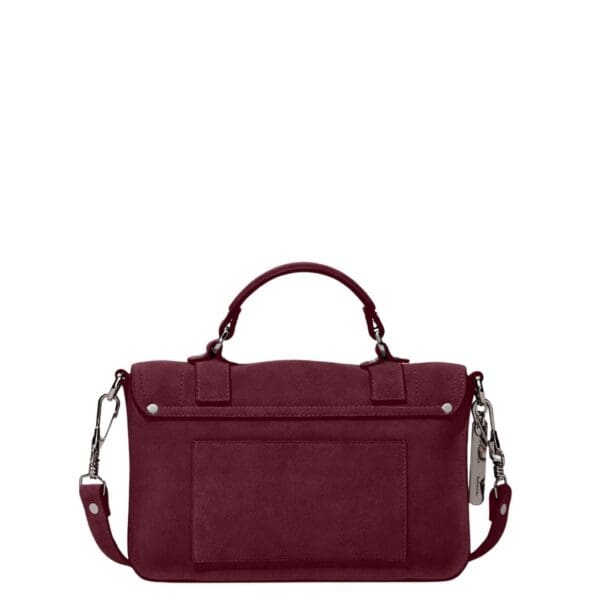 PROENZA PS1 TINY BAG IN SUEDE BORDEAUX