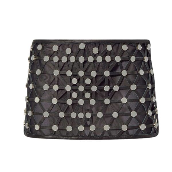 THE ATTICO BLACK MINI SKIRT