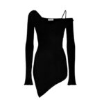 THE ATTICO ''DESAI'' BLACK MINI DRESS