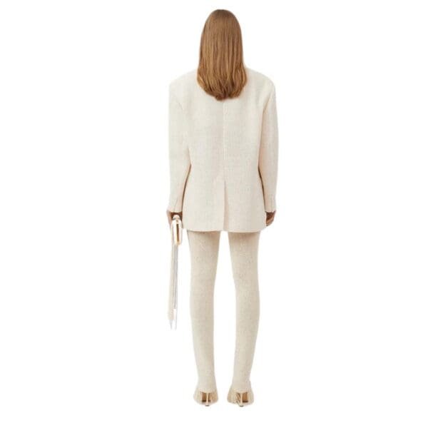 MAGDA BUTRYM CROCHET PANTS IN CREAM