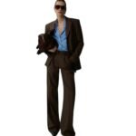 MAGDA BUTRYM BOXY OVERSIZED BLAZER IN BROWN