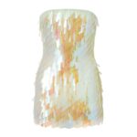 THE ATTICO OPALESCENT MINI DRESS