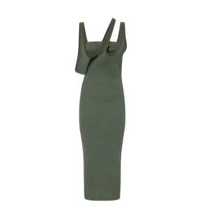 THE ATTICO WHITE MIDI DRESS