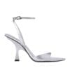 THE ATTICO ''GG'' SANDAL MISMATCHED SILVER