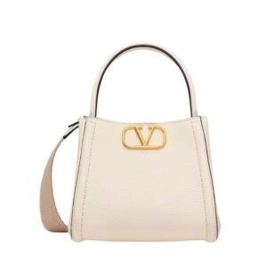 VALENTINO GARAVANI ALLTIME SMALL HANDBAG IN GRAINY CALFSKIN