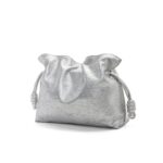 LOEWE FLAMENCO CLUTCH BAG IN METALLIC LAMBSKIN