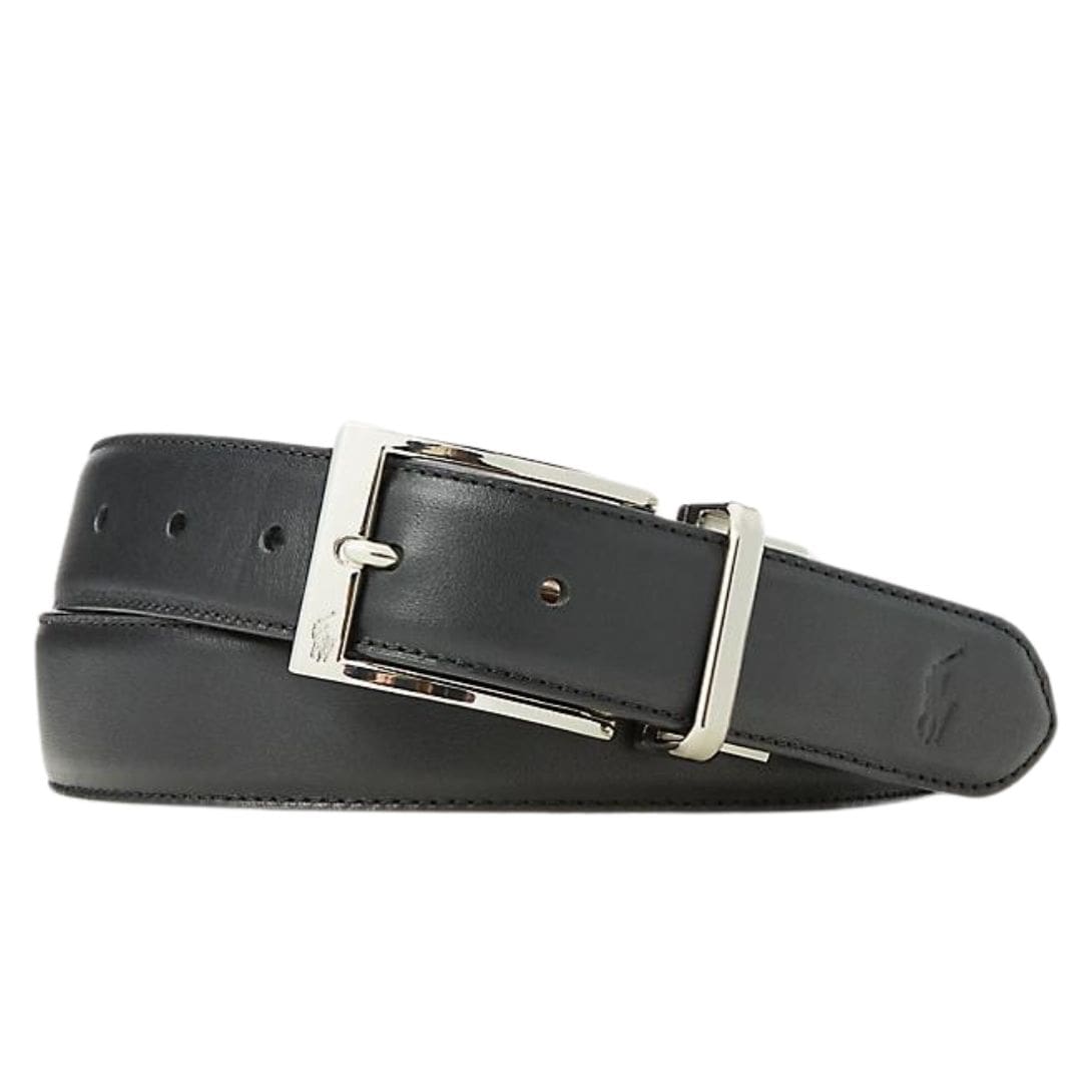 RALPH LAUREN REVERSIBLE LEATHER DRESS BELT