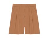 NANUSHKA CARSTEN WASHED-CALICO SHORTS BROWN
