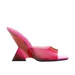 THE ATTICO ''CHEOPE'' RED, FUCHSIA AND BLACK DEGRADÈ MULE