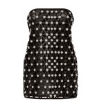 THE ATTICO BLACK MINI DRESS