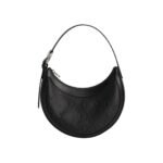 MARINE SERRE MOONOGRAM VEGETABLE TANNED LEATHER MINI ECLIPS BLACK