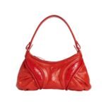MARINE SERRE EMBOSSED LEATHER FUTURA RED