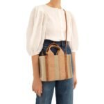 CHLOE SMALL WOODY TOTE BAG SOFT TAN