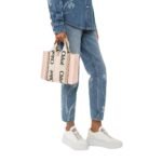 CHLOE SMALL WOODY TOTE BAG POWDER PINK