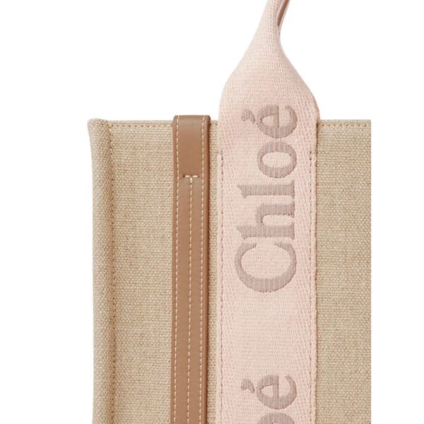 CHLOE SMALL WOODY TOTE BAG BLUSHY BEIGE