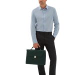 VALEXTRA AVIETTA BRIEFCASE WITH FLAP 24H