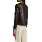 KHAITE THE LAYBIN JACKET IN BLACK LEATHER