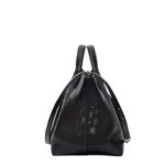 PROENZA LARGE CHELSEA TOTE IN PERFORATED LEATHER BLACK