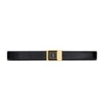 SAINT LAURANT LA 66 BUCKLE BELT IN LACQUERED LEATHER