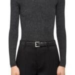 PARADA Saffiano leather belt IN BLACK