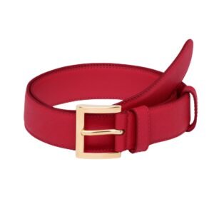 PRADA Saffiano leather belt IN RED