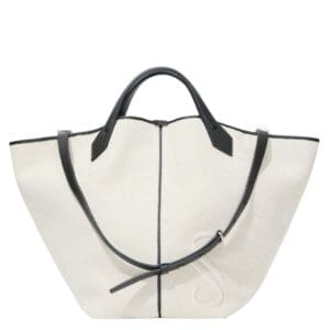 PROENZA XL CHELSEA TOTE IN CANVAS BLACK NATURAL