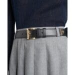 PARADA LEATHER BELT IN GOLDEN BLACK