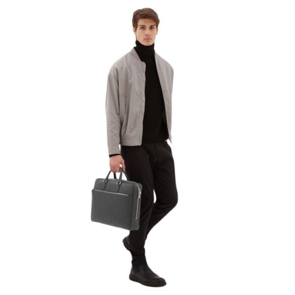 VALEXTRA AVIETTA BRIEFCASE WITH ZIP 24H
