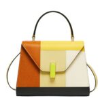 VALEXTRA ISIDE BAG INTARSIA COLOUR BLOCK
