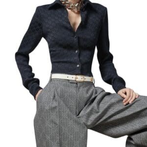GUCCI BELT WITH ROUND INTERLOCKING G