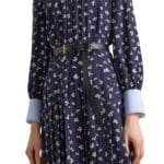 PARADA LEATHER BELT IN BLACK GOLDEN