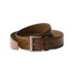 PRADA LEATHER BELT IN BROWN