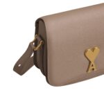 AMI Small Paris Paris Bag IN LIGHT TAPUE