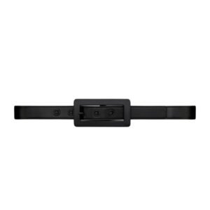 SAINT LAURENT CASSANDRE RECTANGULAR BUCKLE BELT IN SMOOTH LEATHER