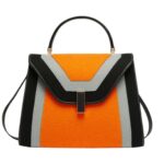 VALEXTRA ISIDE FELT TOP HANDLE MEDIUM BAG