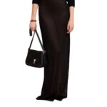 AMI PANAME PANAME SATCHEL BAGIN BLACK