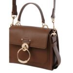 CHLOE MINI TESS DAY BAG DARK NUT