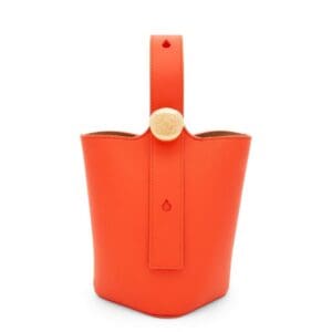 LOEWE PEBBLE MINI BUCKET BAG IN SOFT CALFSKIN