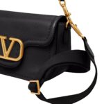 VALENTINO GARAVANI ALLTIME GRAINY CALFSKIN SHOULDER BAG