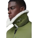 MACKAGE FRANCIS DOWN BOMBER JACKET WITH SHEARLING COLLAR 