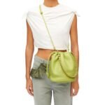 LOEWE FLAMENCO PURSE BUCKET BAG IN SOFT LAMBSKIN