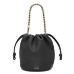 LOEWE FLAMENCO PURSE BUCKET BAG IN SOFT LAMBSKIN