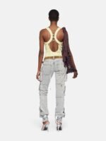 THE ATTICO ESSIE LIGHT GREY LONG PANTS