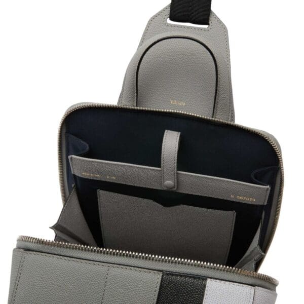 VALEXTRA V-LINE INTARSIA ONE SHOULDER BACKPACK - Image 3