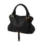 CHLOE MARCIE LARGE DOUBLE CARRY BAG BLACK