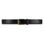 GUCCI LEATHER BELT WITH WEB