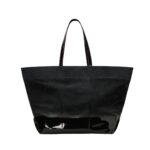 EAST WEST MAXI AMI SHOPPING BAG IN BLACK