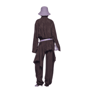 THE ATTICO DARK BROWN LONG PANTS