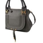 CHLOE MARCIE DOUBLE CARRY BAG ELEPHANT GREY