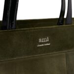 EAST WEST MAXI AMI SHOPPING BAG IN OLIVE